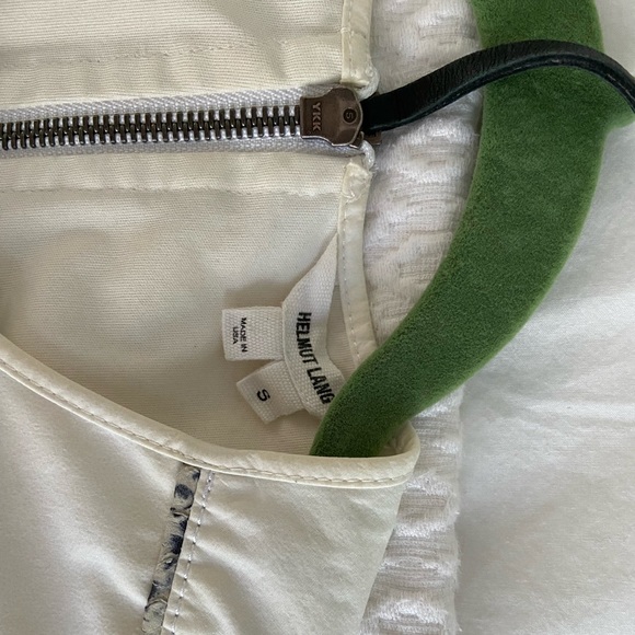 Helmut Lang, size small, sleeveless cotton top with back zipper detail - Picture 2 of 2
